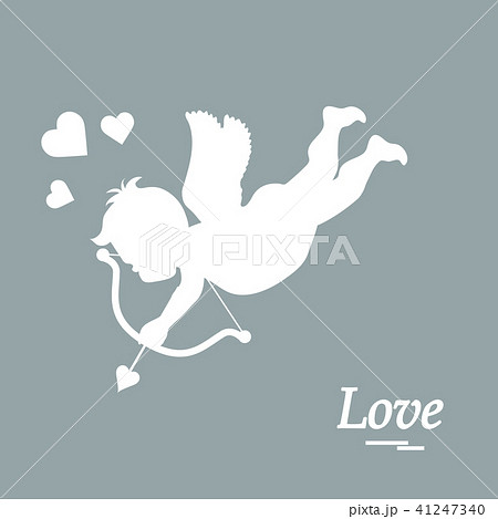 cupid shoots a bow Love symbol. cupid shoots a bow Love symbol. 41247340