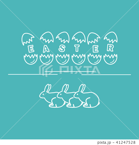 Cute vector illustration with symbols for Easter Cute vector illustration with symbols for Easter 41247528