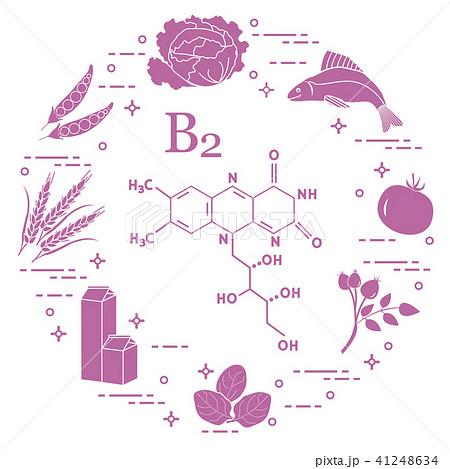 Foods rich in vitamin B2 Fish, peas and other. 41248634