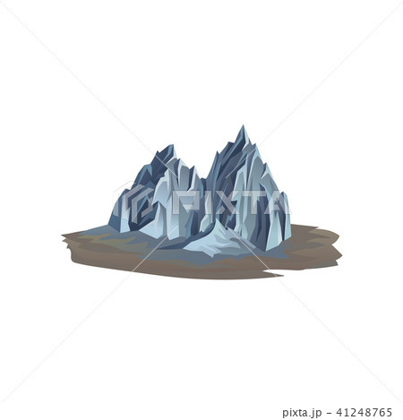 Mountain range on the ground. Rocky hill with lights and shadows. Landscape design element for Mountain range on the ground. Rocky hill with lights and shadows. Landscape design element for 41248765