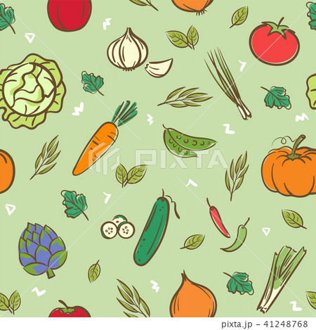 Fruits and vegetables  seamless pattern background 41248768