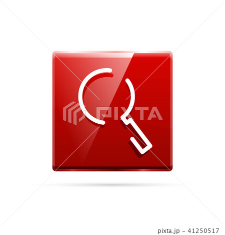 Search magnifyier web button, magnify icon. Modern magnifying glass sign, web site design or mobile 41250517
