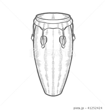 Conga in Hand-Drawn Style 41252424