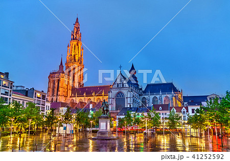 The Cathedral of Our Lady in Antwerp. A UNESCO world heritage site in Belgium 41252592