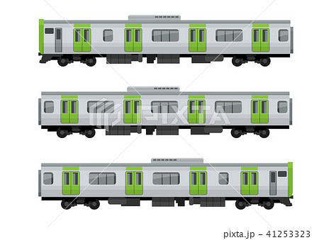 電車 鉄道 山手線のイラスト素材 41253323 Pixta