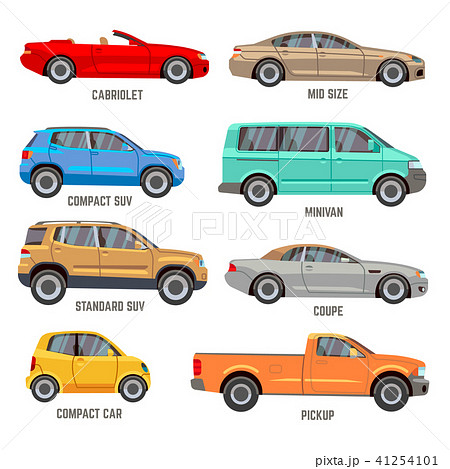 Car types flat icons Car types flat icons 41254101