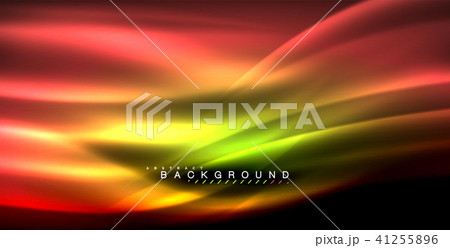 Neon glowing wave, magic energy and light motion background 41255896