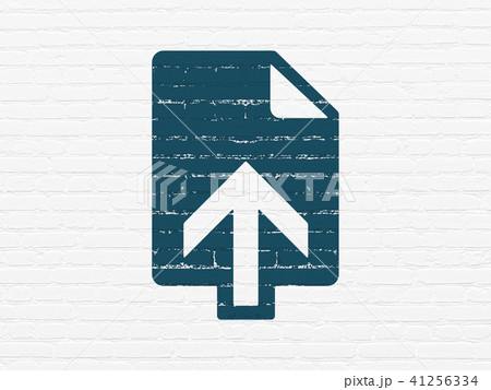 Web design concept: Upload on wall background 41256334