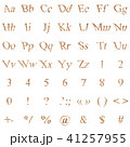 Alphabet from a canvas 41257955