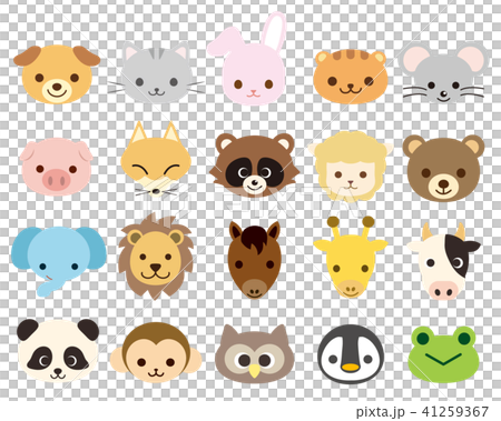 かわいい動物のアイコンセット 41259367