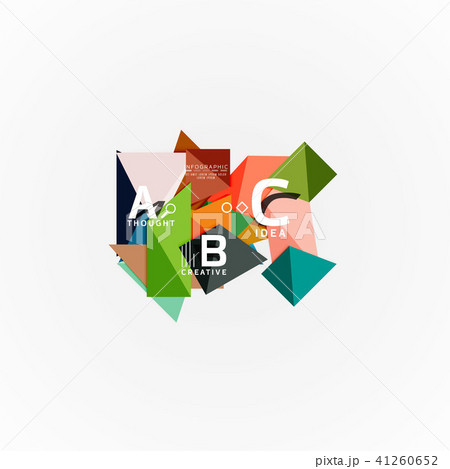 Vector infographic options banner, paper style design 41260652