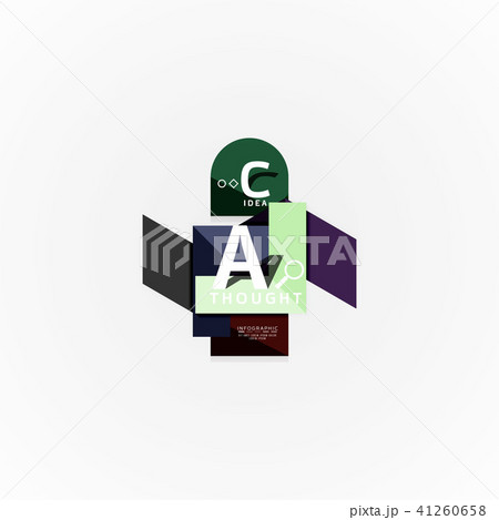 Vector infographic options banner, paper style design 41260658