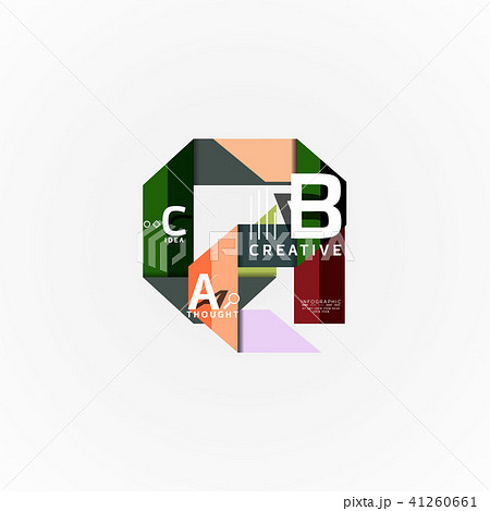Vector infographic options banner, paper style design Vector infographic options banner, paper style design 41260661