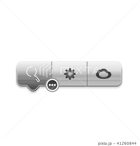 Search magnifyier web button, magnify icon. Modern magnifying glass sign, web site design or mobile 41260844
