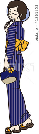 浴衣の女性（カラー） 41261253