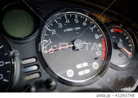 バイクのスピードメーター、タコメーター 41263798