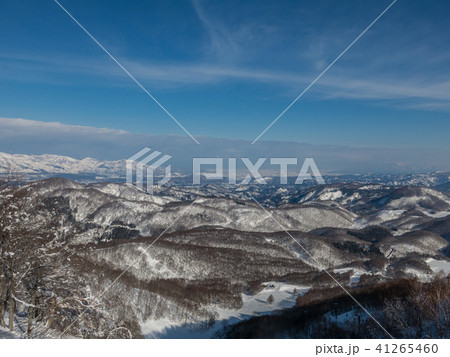 志賀高原西館山スキー場からみた長野盆地 41265460
