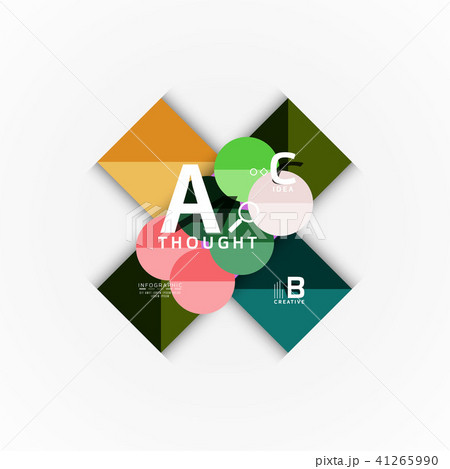 Vector infographic options banner, paper style design 41265990