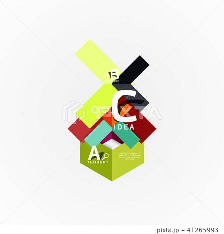 Vector infographic options banner, paper style design Vector infographic options banner, paper style design 41265993