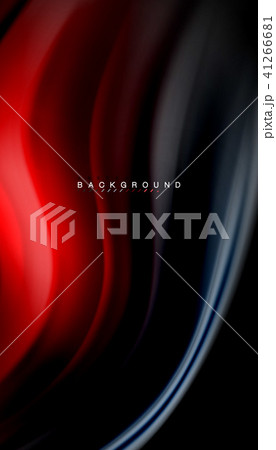 Fluid mixing colors, vector wave abstract background 41266681