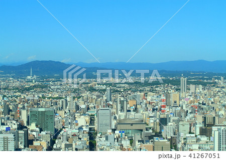 名古屋市　都市風景　ミッドランドスクエアから東方の風景 41267051