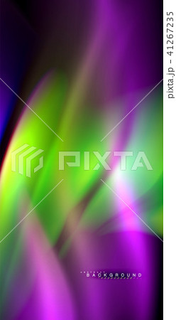 Neon glowing wave, magic energy and light motion background 41267235