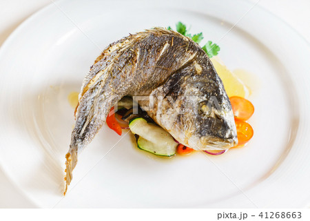 fish with vegetables fish with vegetables 41268663