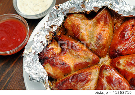 fried chicken with sauce fried chicken with sauce 41268719