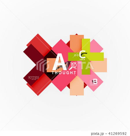 Geometric design abstract option infographics 41269592