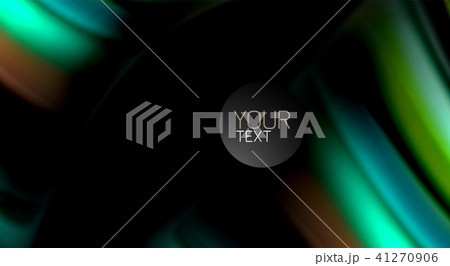 Abstract wave lines fluid rainbow style color stripes on black background. Artistic illustration for Abstract wave lines fluid rainbow style color stripes on black background. Artistic illustration for 41270906