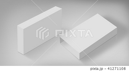 3D White Boxes on Ground Concept Series  41271108