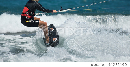 Kitesurfing Kiteboarding action photos,kite surfer 41272190
