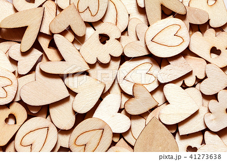 Wooden Heart Shape abstract background Wooden Heart Shape abstract background 41273638