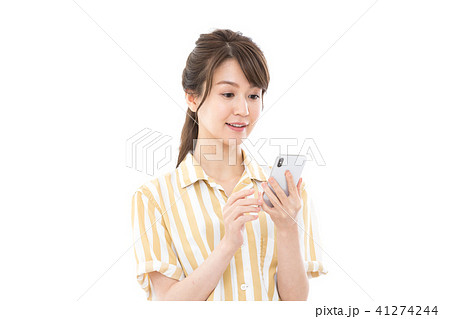 若い女性 スマートフォン 若い女性 スマートフォン 41274244