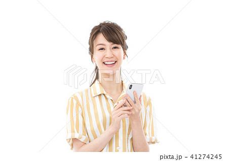 若い女性 スマートフォン 若い女性 スマートフォン 41274245