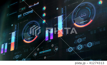 Spacecraft engine information on screen, pilot Spacecraft engine information on screen, pilot 41274313