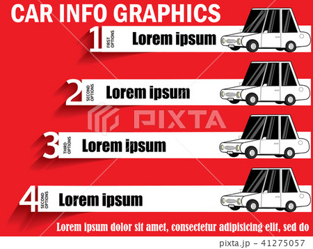 four car on the tab bar straight Flat Vector four car on the tab bar straight Flat Vector 41275057