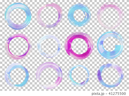 Brush stroke round background material 41275500