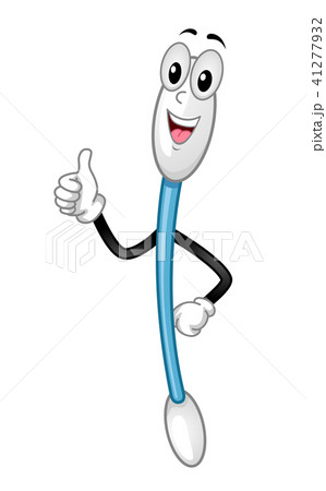 Mascot Cotton Buds Illustration 41277932