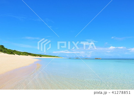 沖縄　青空と青い海 41278851