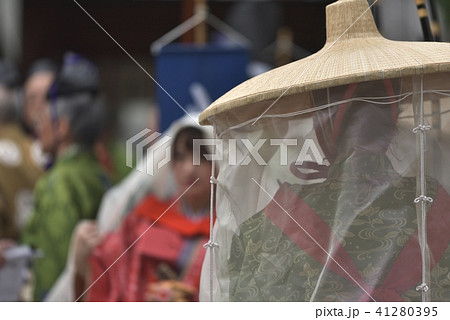 神戸湊川神社　楠公武者行列　壺装束の女性 41280395
