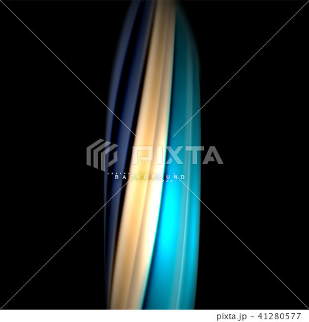 Fluid mixing colors vector wave abstract background design. Colorful mesh waves 41280577