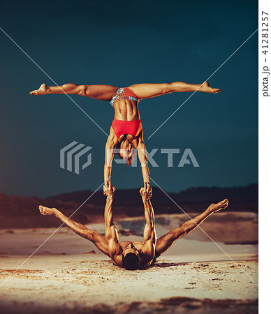 Sports stretching Sports stretching 41281257