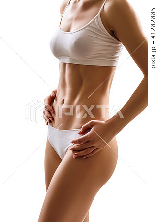 Muscular young woman athlete. Sport concept. 41282885