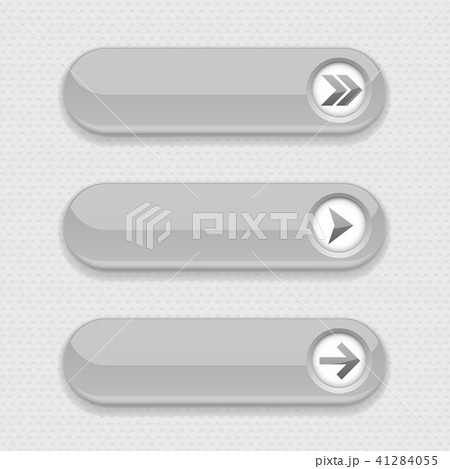 Gray interface buttons with arrows 41284055