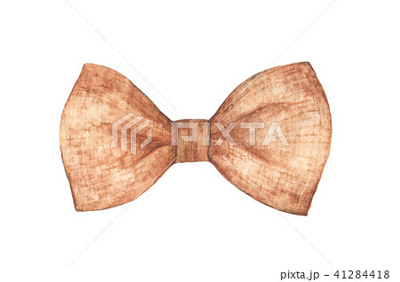 Burlap bow and ribbon isolated on white background 41284418