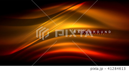 Neon glowing wave, magic energy and light motion background 41284613