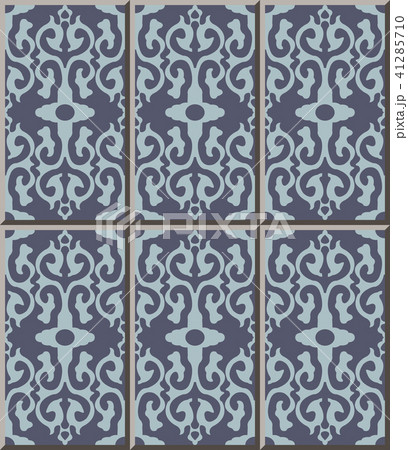 Ceramic tile vintage retro style pattern Ceramic tile vintage retro style pattern 41285710