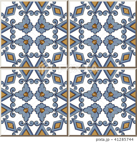 Ceramic tile vintage retro style pattern Ceramic tile vintage retro style pattern 41285744