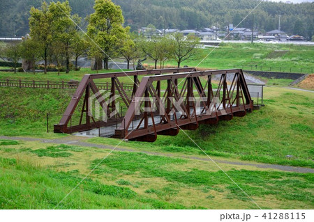 熊本県山鹿市　旧鹿本鉄道　菊池川橋梁 41288115